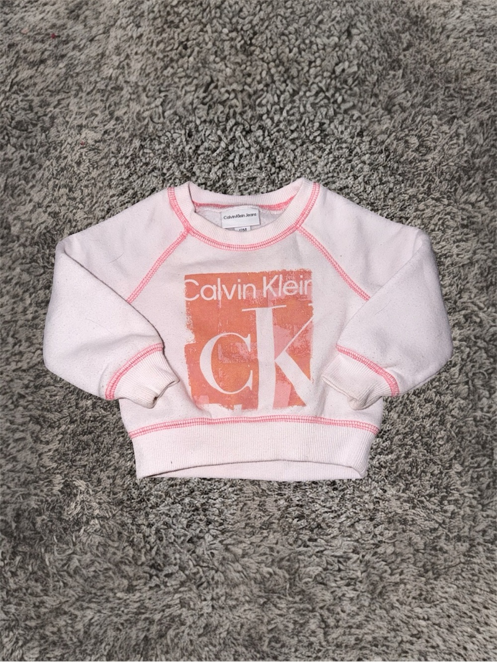 Calvin Klein Pink Pullover Sweatshirt